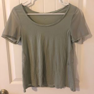 Alo Yoga Mesh inset top mint